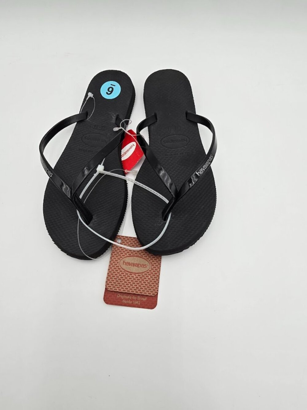Havaianas You Metallic flip-flop sandals in Black Size 6 - Picture 2 of 8